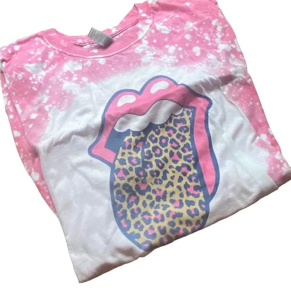 Rolling Stones style subliminal print supersoft size XL tee shirt